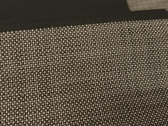 平和屋着物○本場大島紬 9マルキ 市松文様 正絹 逸品 AAAW4174np