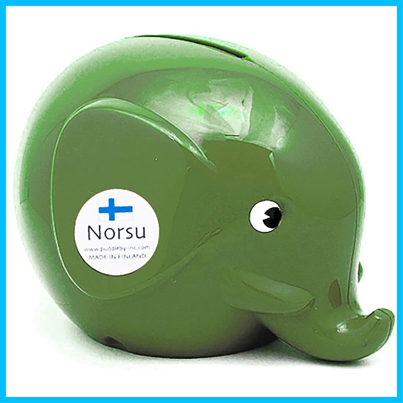 貯金箱 北欧 フィンランド の エレファントバンク ゾウ グリーンティ Norsu S パドルビー MK20377
