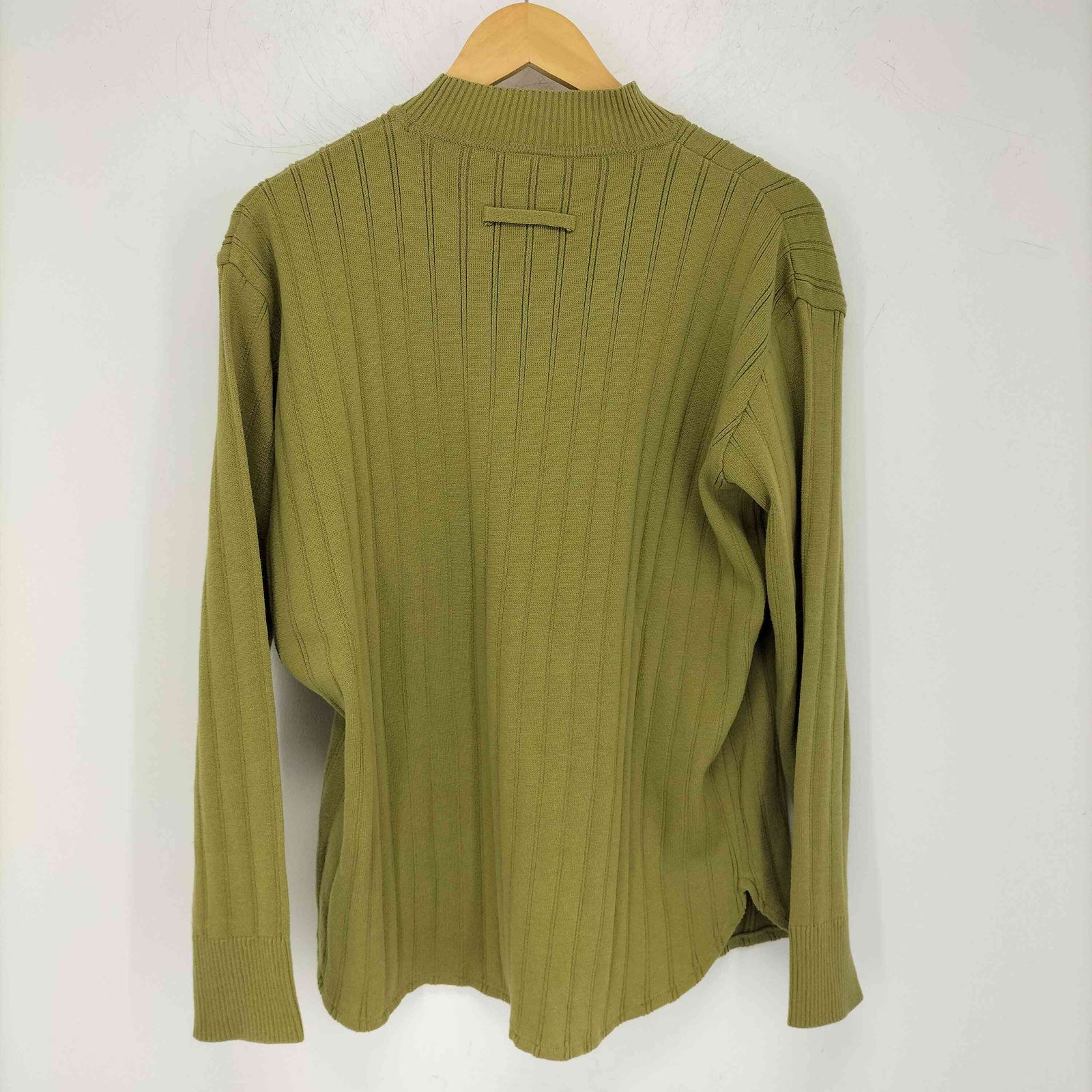 Jean Paul Gaultier リブニット長袖カットソー ベージュ 48 Jean Paul Gaultier リブニット長袖カットソー ベージュ 48