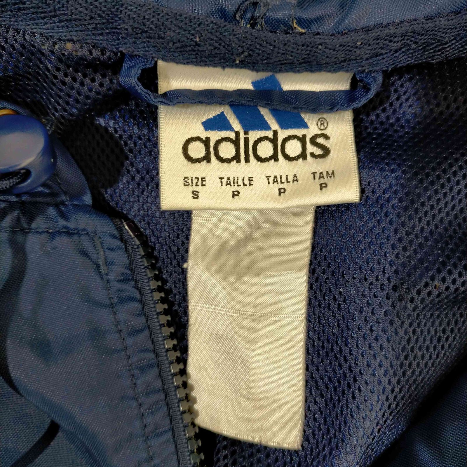 アディダス adidas 00s パフォーマンスロゴ刺繍 アノラックパーカー 
