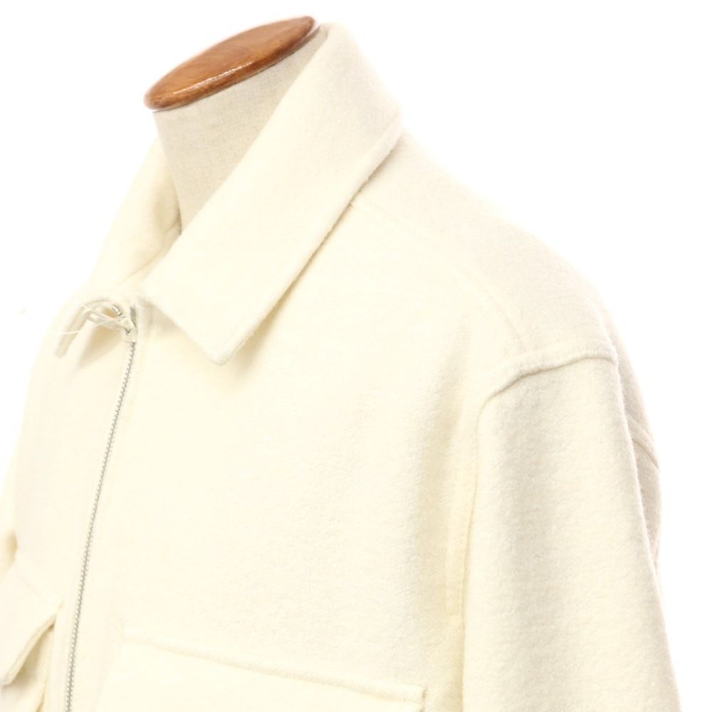 【中古】カルバンクラインジーンズ Calvin klein Jeans 2022年秋冬 ポリエステルウール 中綿ブルゾン アイボリー【サイズM】【メンズ】