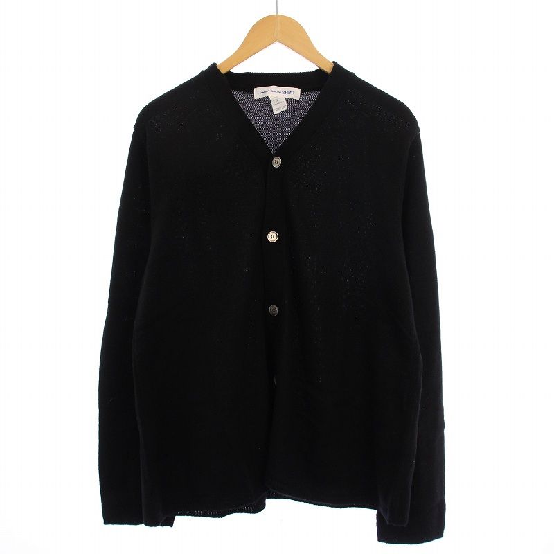 COMME des GARÇONS SHIRT ブラックカーディガン サイズM 中古・古着通販】COMME des GARCONS SHIRT (コムデギャルソン
