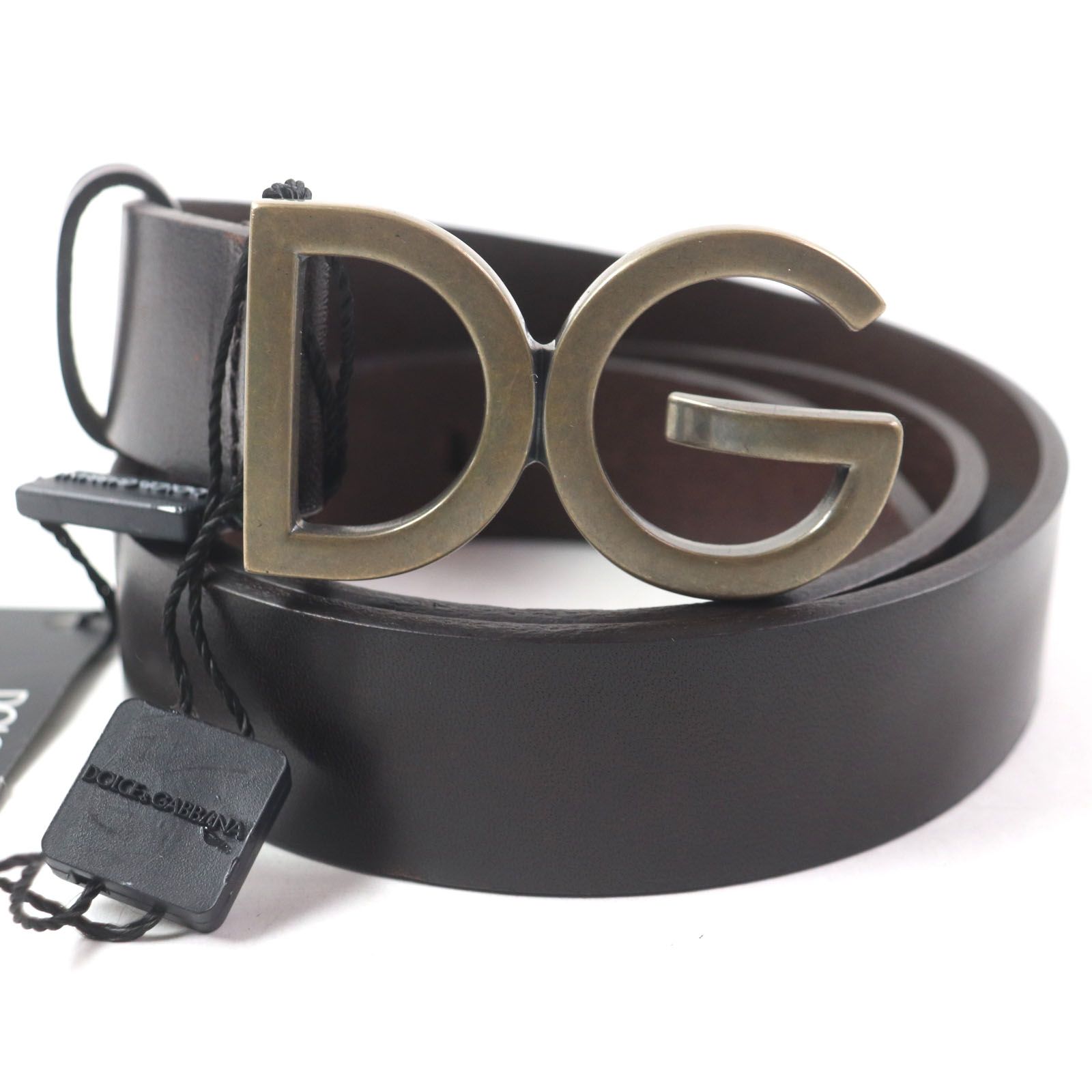 未使用品▽DOLCE&GABBANA ドルチェ＆ガッバーナ DGロゴバックル