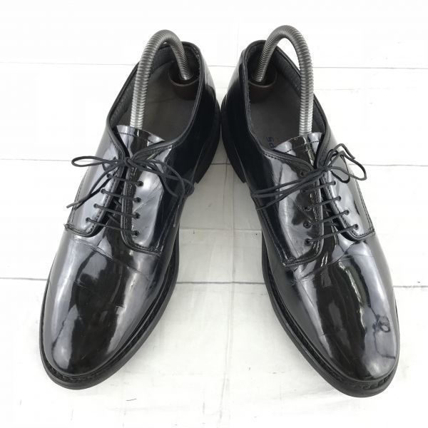 80s-90s?/Vintage★USA製★キャップス★サービスシューズ/オープントゥ【26.0/黒】グッドイヤー製法/ビブラムソール/エナメル加工◆G-119 80s-90s?/Vintage☆USA製☆キャップス☆サービスシューズ/オープントゥ