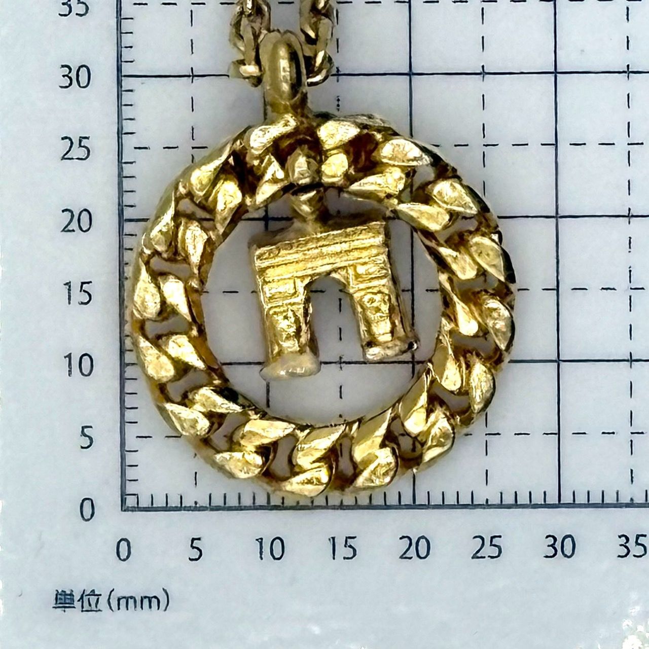 CELINE セリーヌ ヴィンテージ ゴールドネックレス トリオンフ 25品