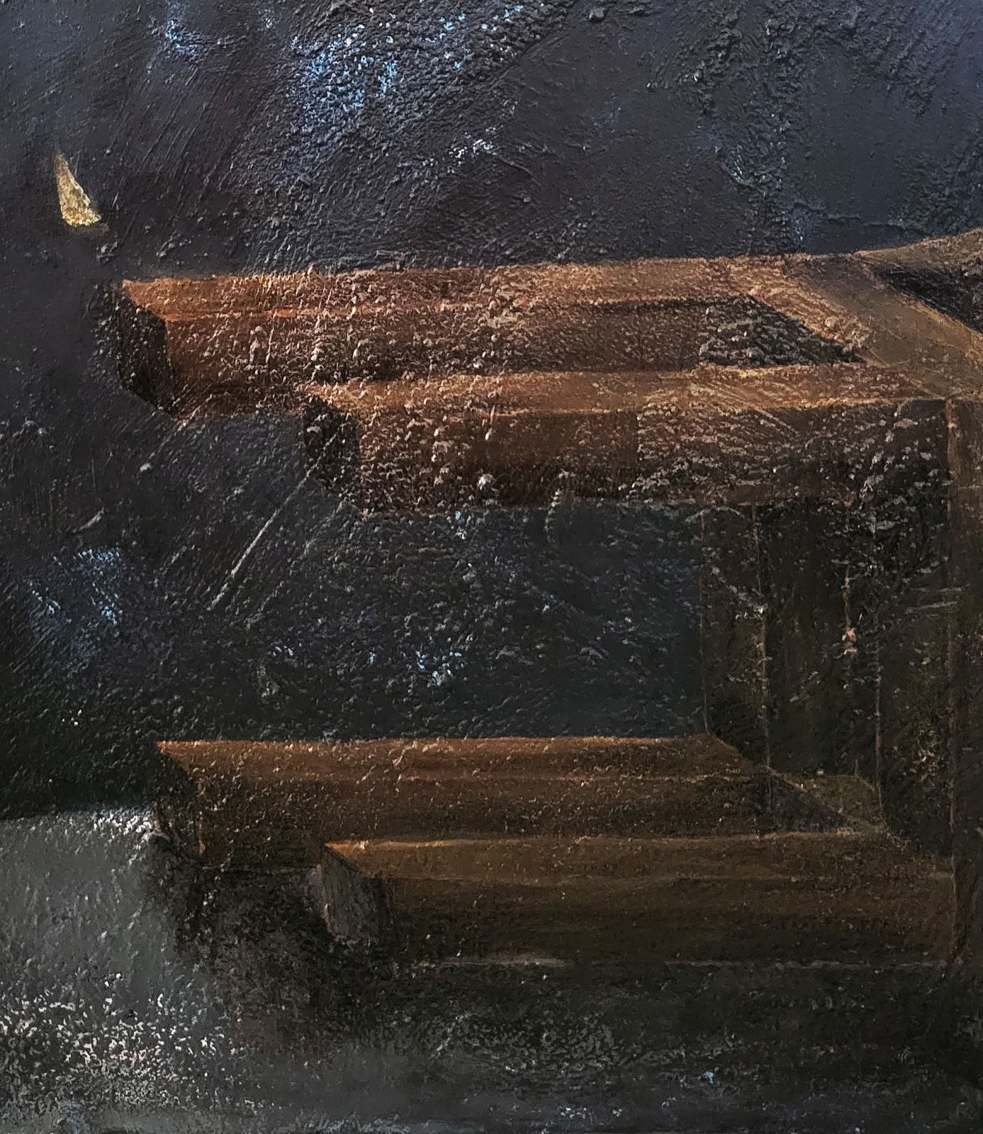 戦場に在る静寂の時 / モダン画 145×112㎝ キャンバス F80 原画限り 戦場に在る静寂の時 / モダン画 キャンバス 145×112㎝ F80号