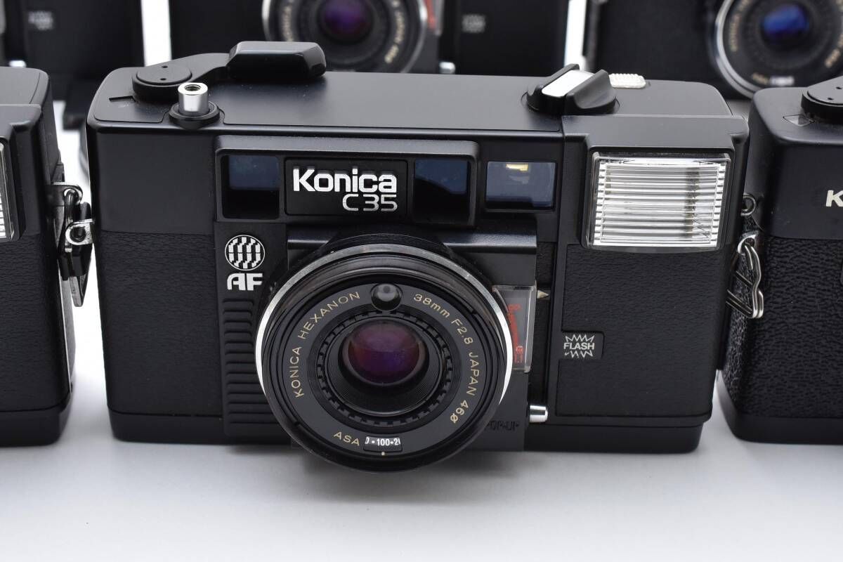 ★希少・完動品★konica c35★本革外装＊美品＊初期保証★入門に！ 作動保証1ヶ月】整備済、完動品/ コニカ Konica C35 初期型