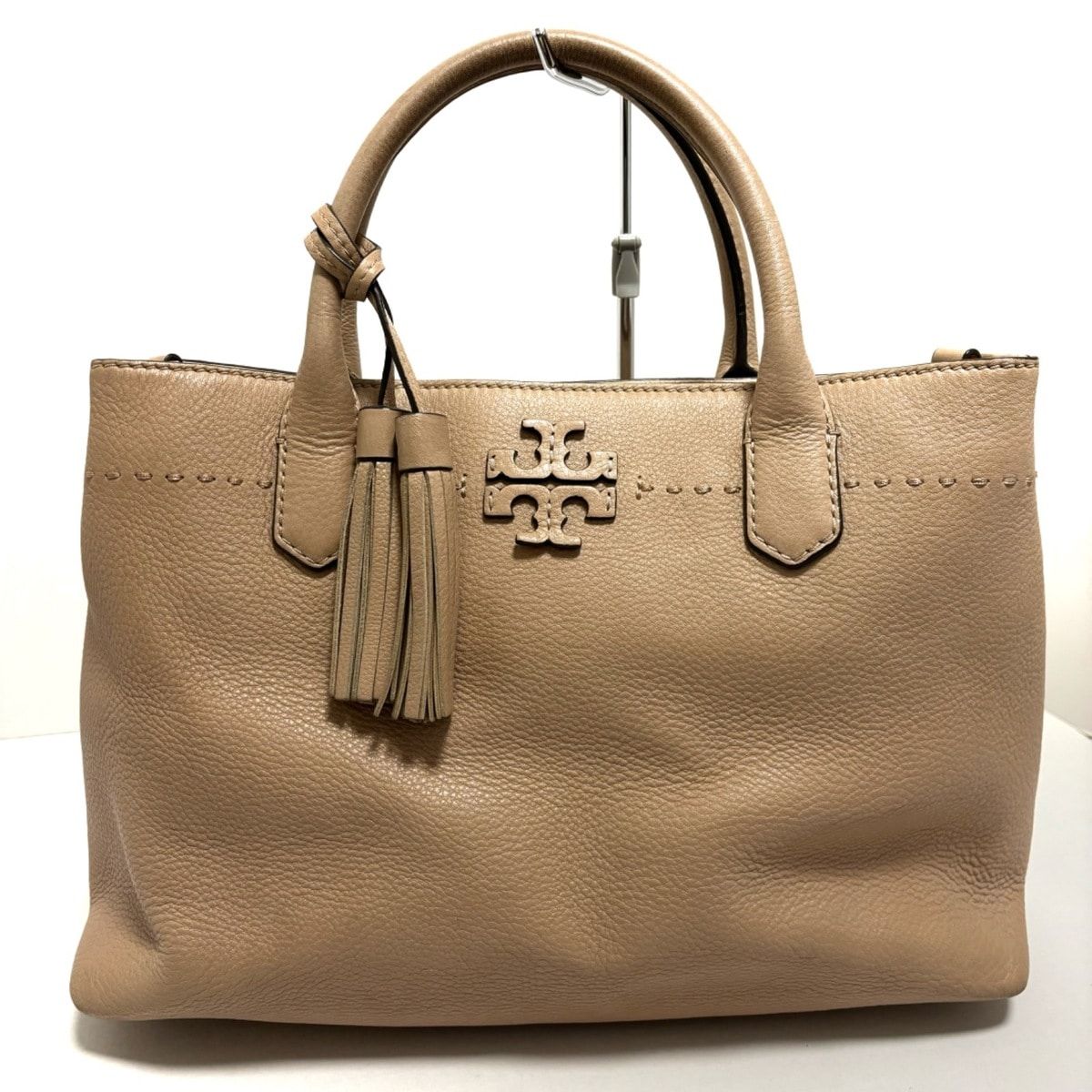TORY BURCH(トリーバーチ) トートバッグ - ピンクベージュ