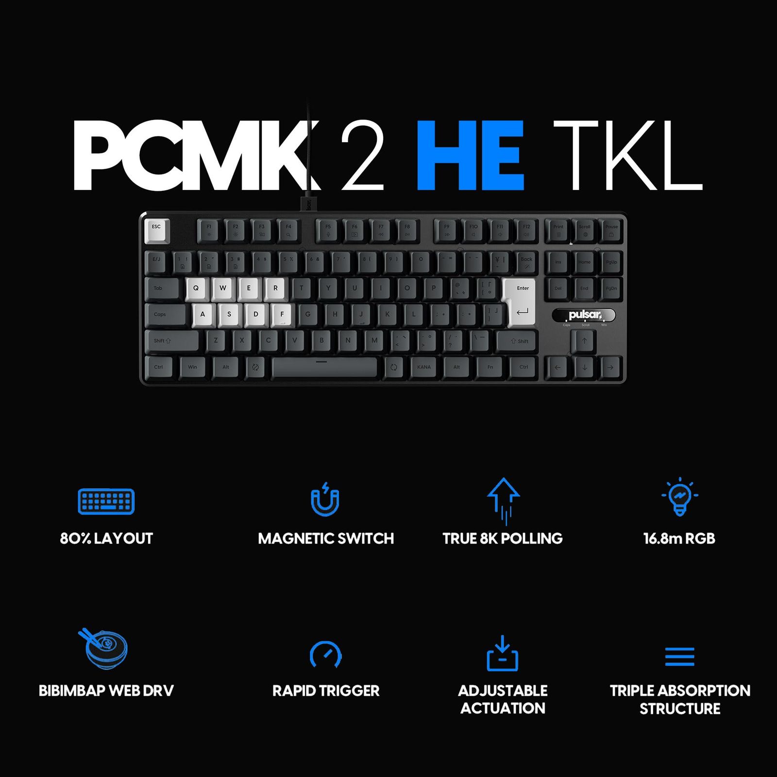 ☆即日発送☆Pulsar Gaming Gears PCMK 2HE TKL ゲーミング キーボード 