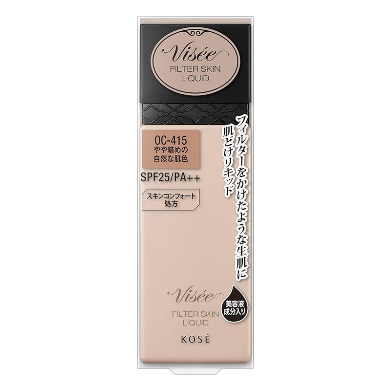 Visee(ヴィセ) リシェ フィルタースキン リキッド ファンデーション OC-415 やや暗めの自然な肌色 30mL 1