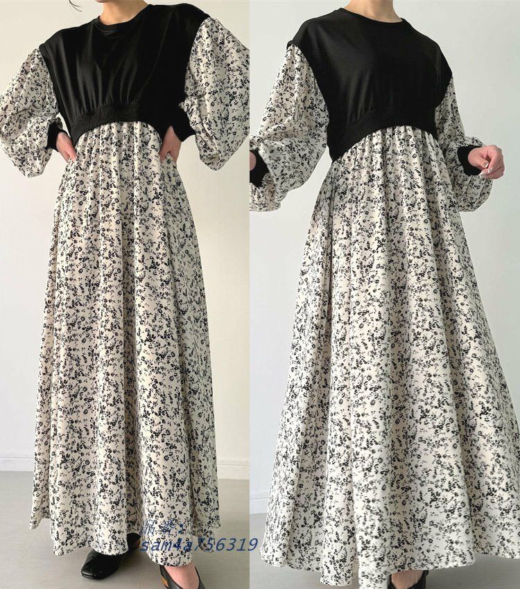 贅沢な レディース 女性用 ウィメンズ スカート ワンピース 長袖 マタニティ 通気性 妊婦 ロング丈 ゆったり am4a756319 最終値引