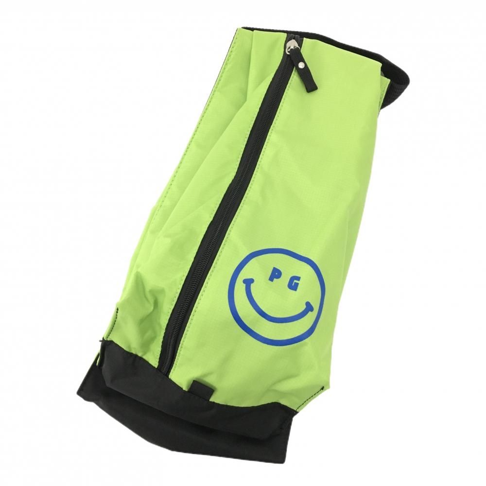 超美品】パーリーゲイツ シューズケース ライトグリーン×ブルー ニコ