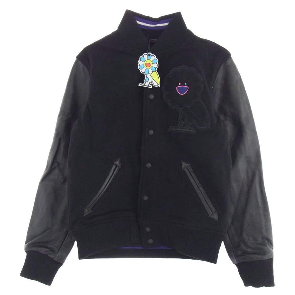 村上隆 Takashi Murakami OCTOBERS VERY OWN バーシティ ヴァーシティ ジャケット スタジャン ブラック系 L【新古品】【未使用】【中古】