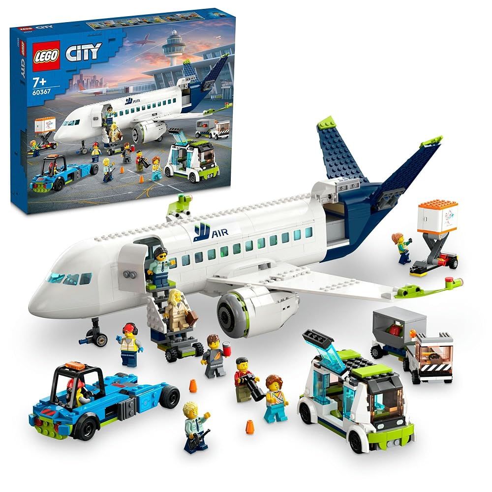 レゴ LEGO シティ 旅客機 おもちゃ 玩具 誕生日 プレゼント ブロック 男の子 女の子 子供 7歳 8歳 9歳 小学生 街づくり 乗り物 車 ミニカー 60367