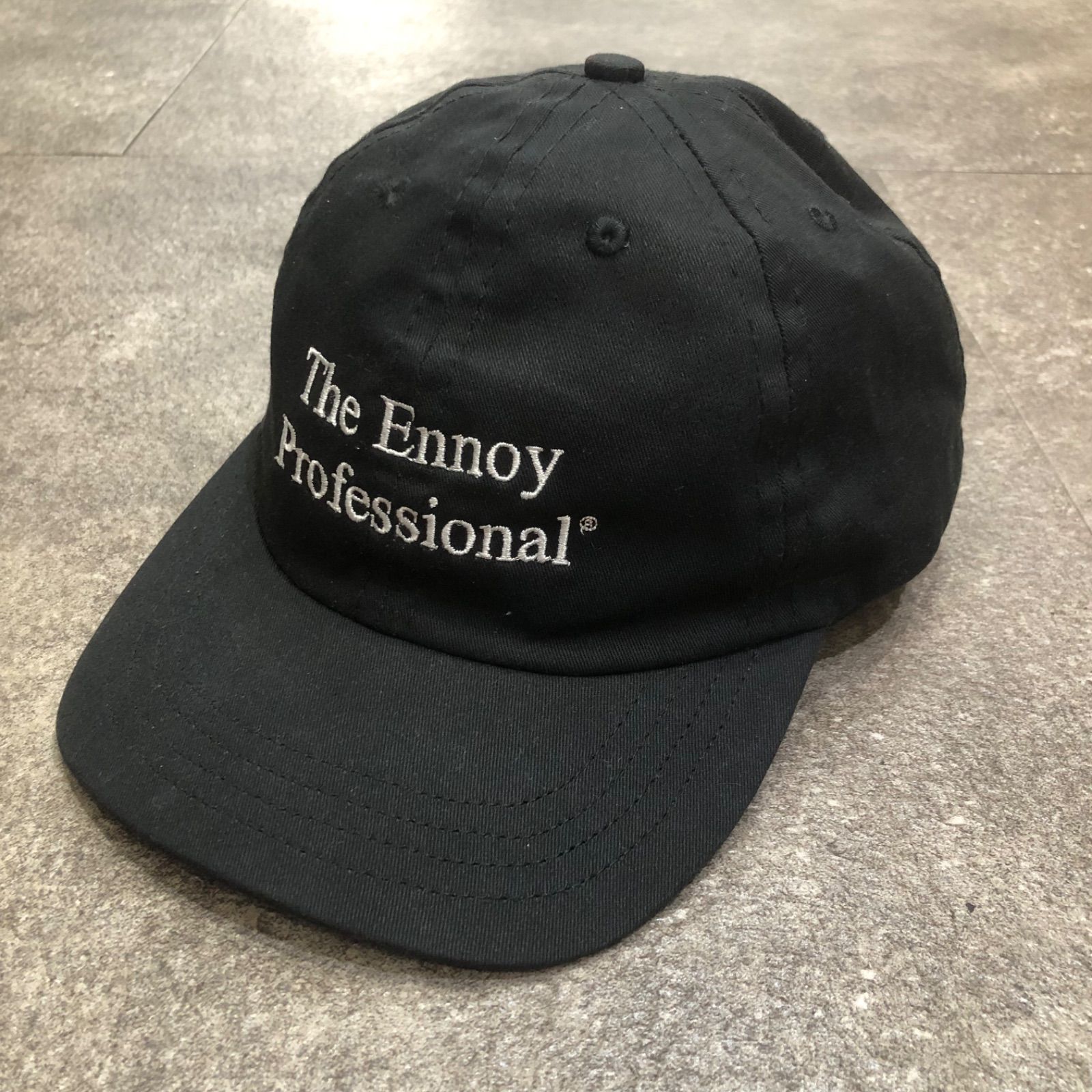 The Ennoy Professional ロゴ刺繍キャップ 帽子 エンノイ ブラック