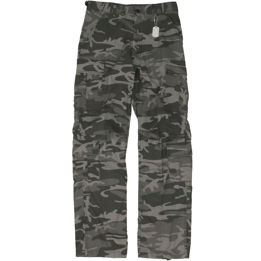 BlackCamo  サイズXS  Rothco ロスコ VINTAGE PARATROOPER FATIGUES ロスコ Rothco カーゴパンツ メンズ ゆったり レディース カーゴ ファティーグパンツ ジッパーフライ