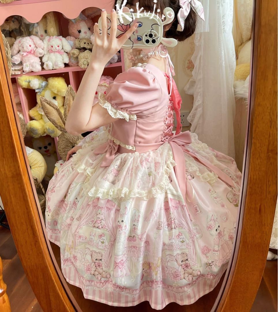 アニマル柄ロリータワンピース♪普段着に最適な可愛いコーデ