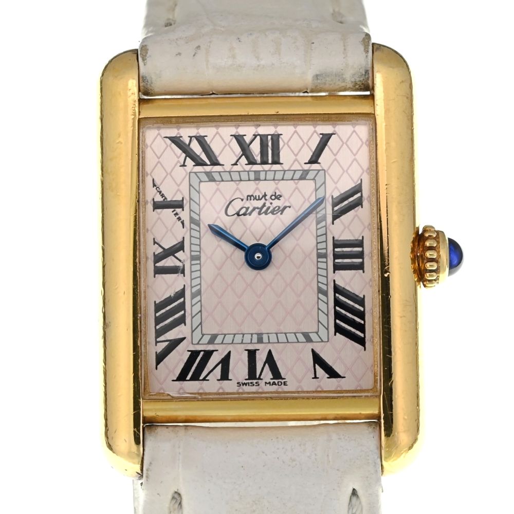 稼働✨Cartier カルティエ マストタンク SM SV925 Cartier カルティエ マストタンク アクアリーノ 4500本限定