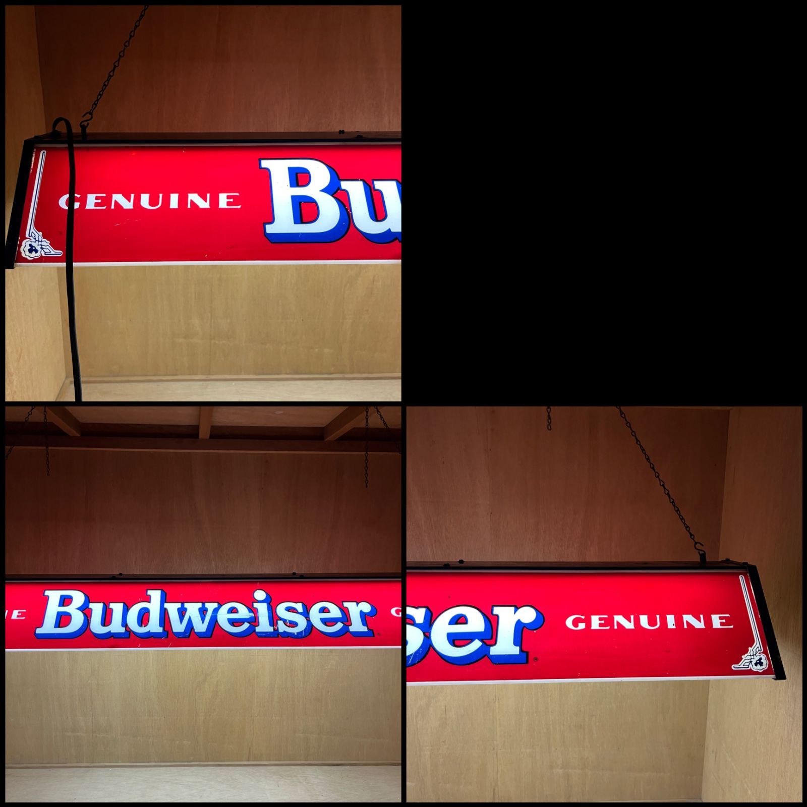 プールバーライト】希少 1988年製 Budweiser (バドワイザー) プール