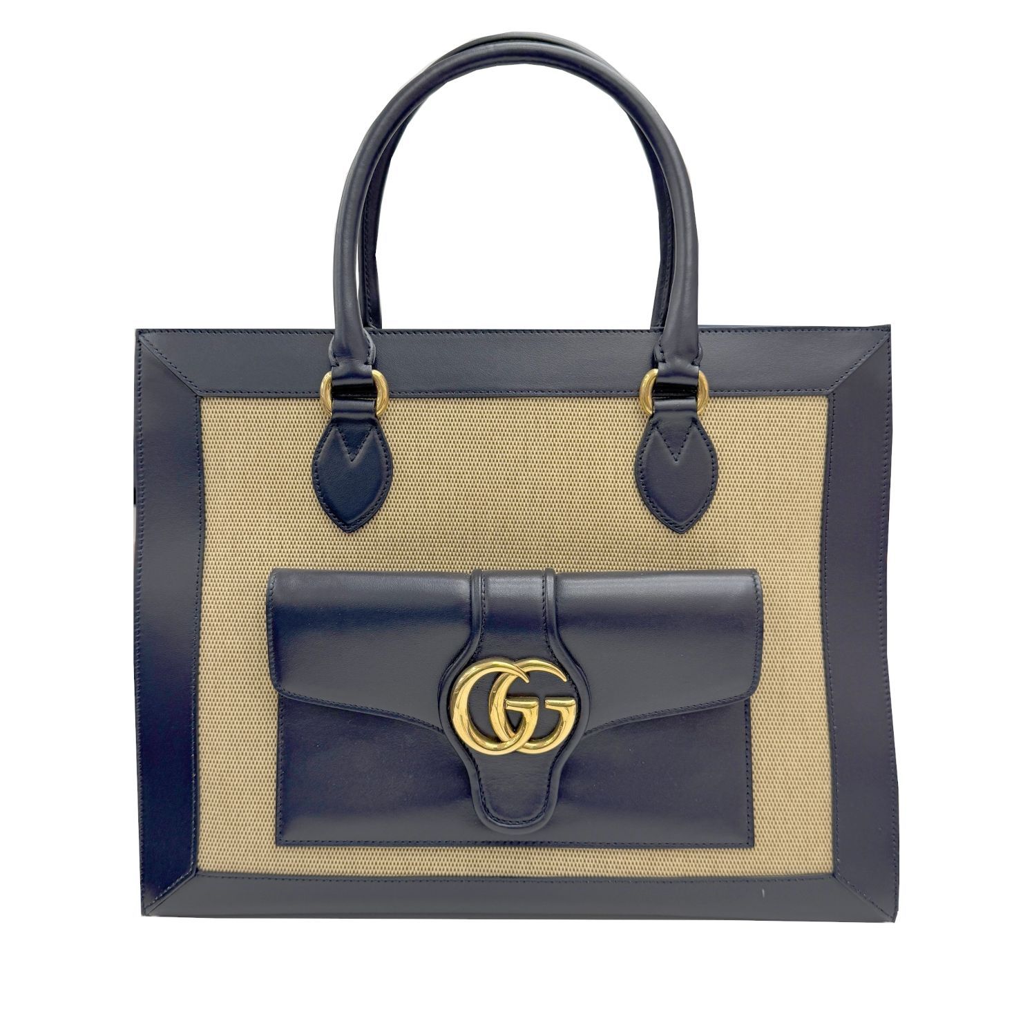 中古】GUCCI グッチ 649000 GGマーモント レザー キャンバス 