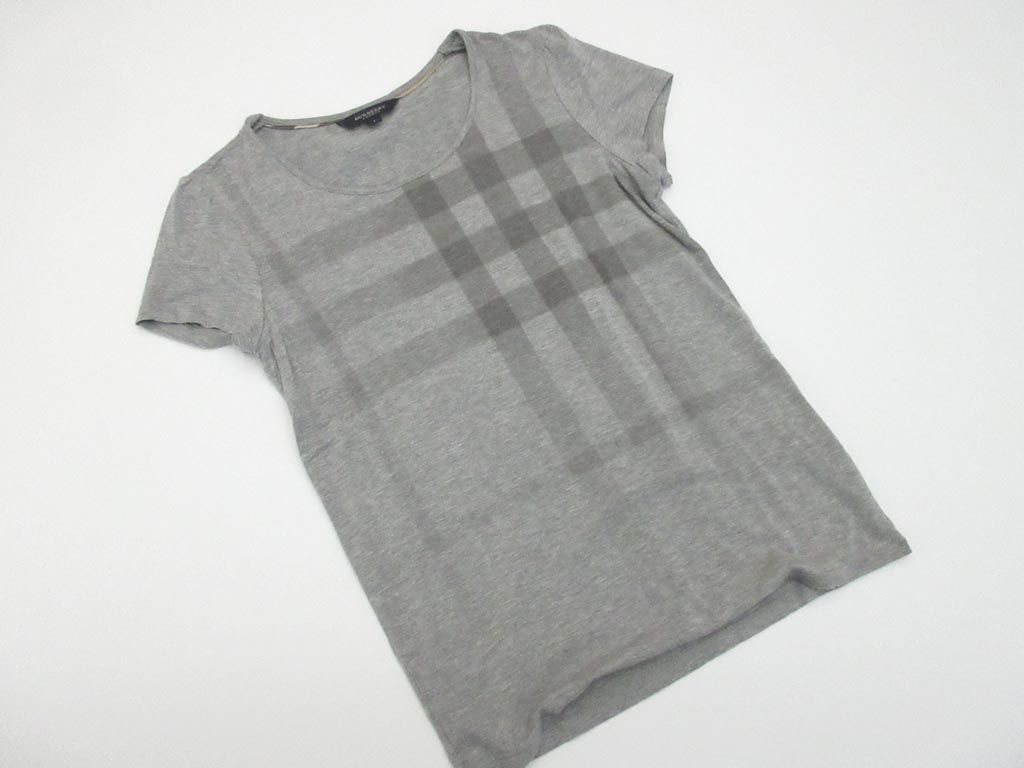 美品 BURBERRY バーバリー B1P11-207-07 半袖 カットソー sizeS/グレー ■◆メンズ