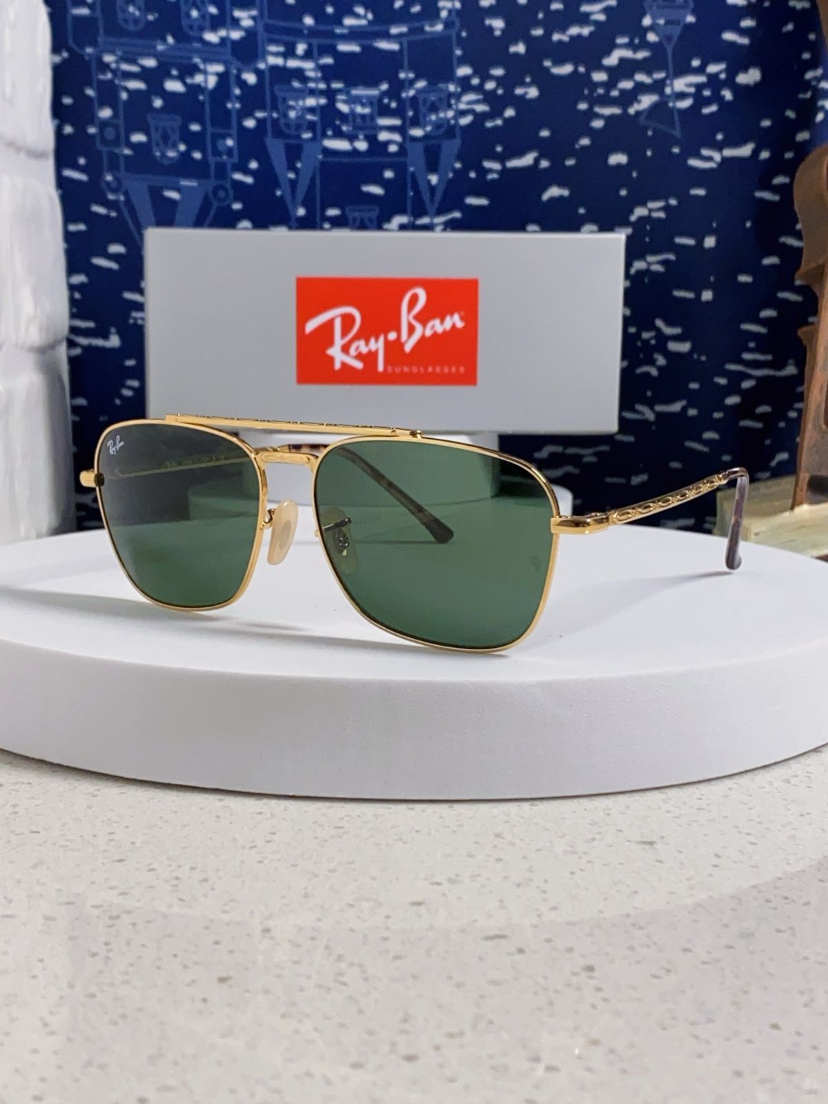 RAYBAN Caravan RB3636 男女兼用 ゴールドグリーン