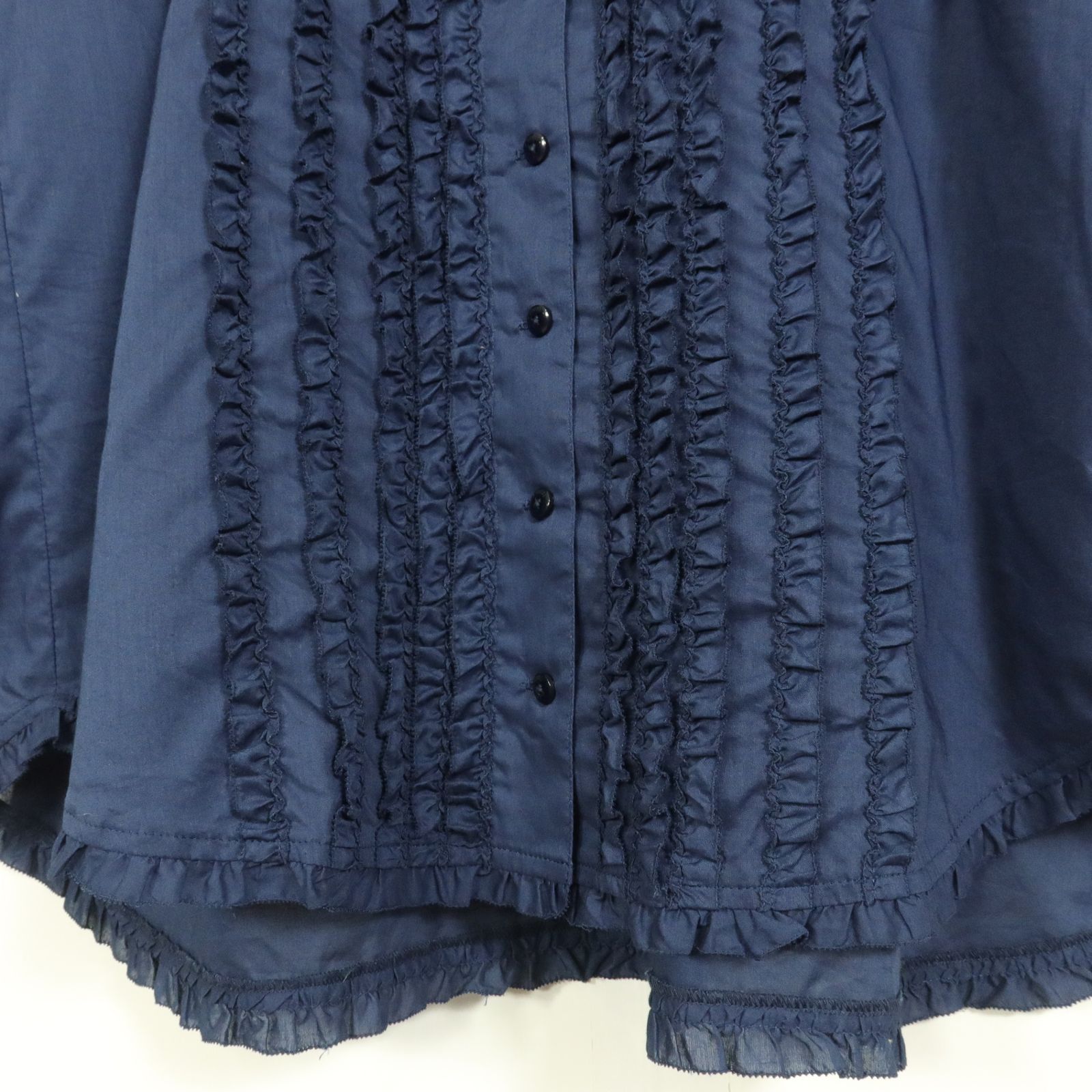 新品】ピンクハウス☆2024年製！ローンブラウス フード付き ネイビー系