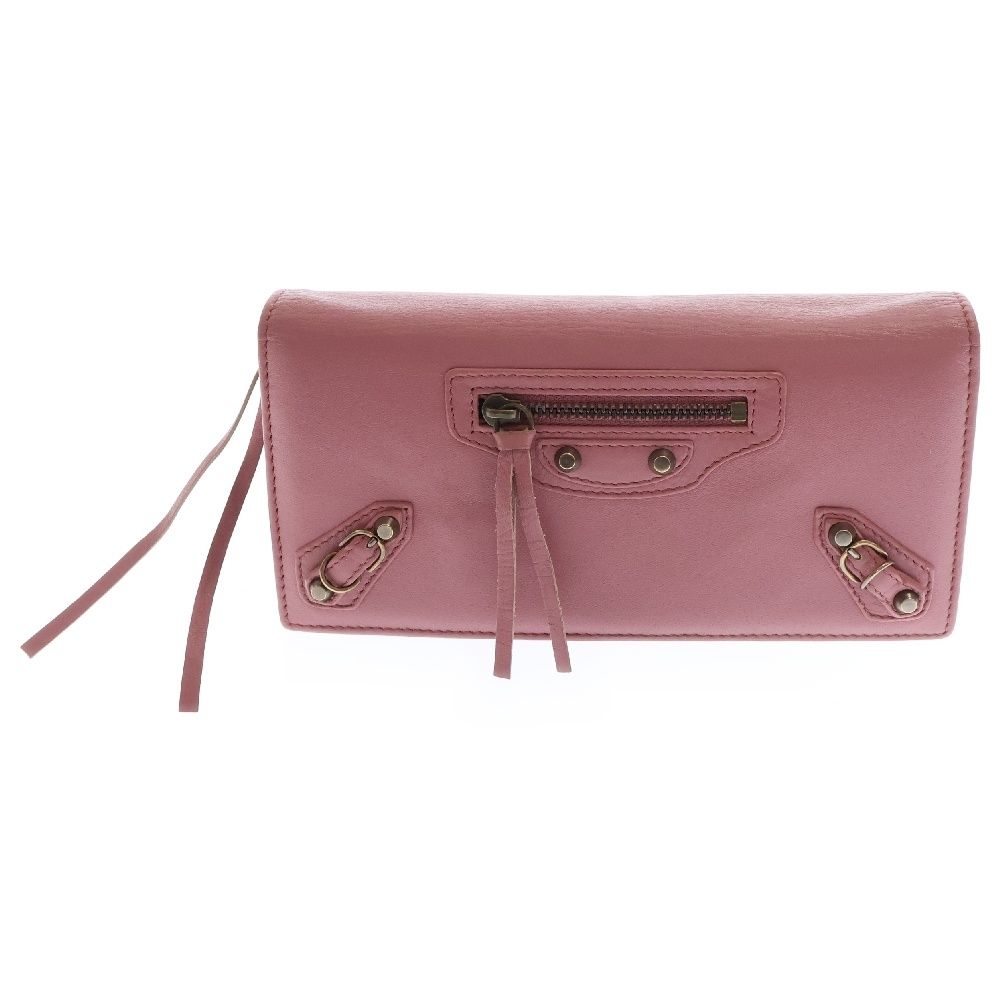 BALENCIAGA (バレンシアガ) 長財布 フラップ ウォレット レザー