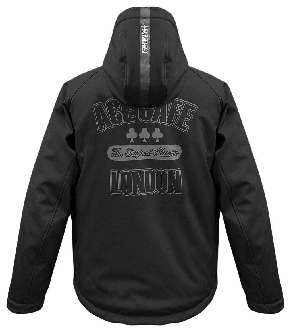 防寒 防水 エースカフェロンドン FS2501SJ ソフトシェル WP パドックジャケット ブラック