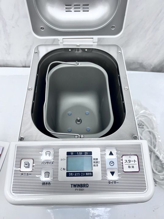 ツインバード ホームベーカリー 2斤 ホワイト PY-E631W WWW_KANDAIZUMI_COM