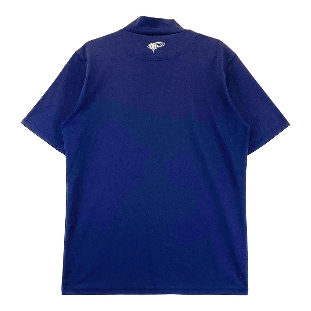 サイズ：L BEAMS GOLF ビームスゴルフ  ハイネック 半袖Tシャツ  ネイビー系 [240101501658] ゴルフウェア メンズ ストスト サイズ：L BEAMS GOLF ビームスゴルフ ハイネック 半袖Tシャツ