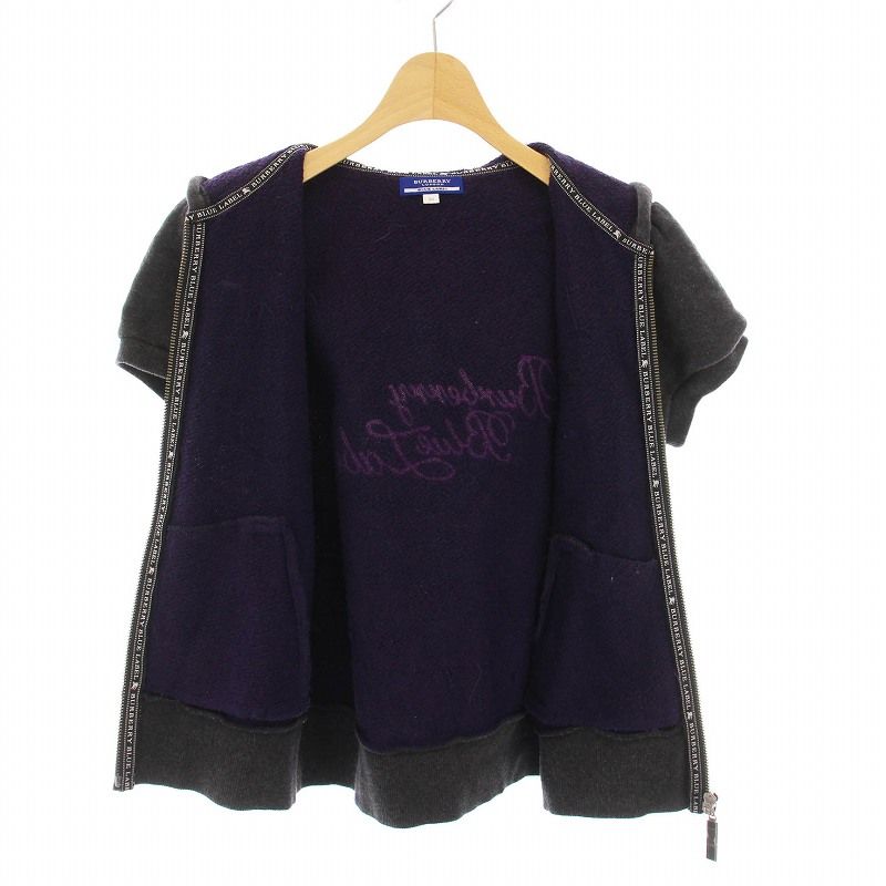 バーバリーブルーレーベル BURBERRY BLUE LABEL ジップアップ パーカー