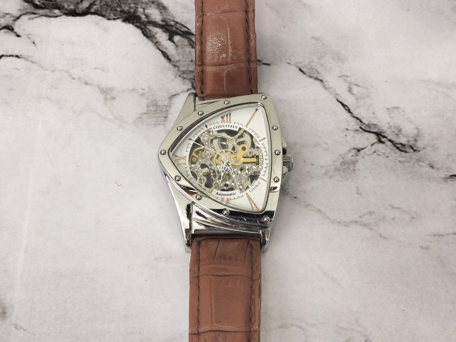 COGU ITALY コグ オートマチック メンズ スケルトン COGU 自動巻き
