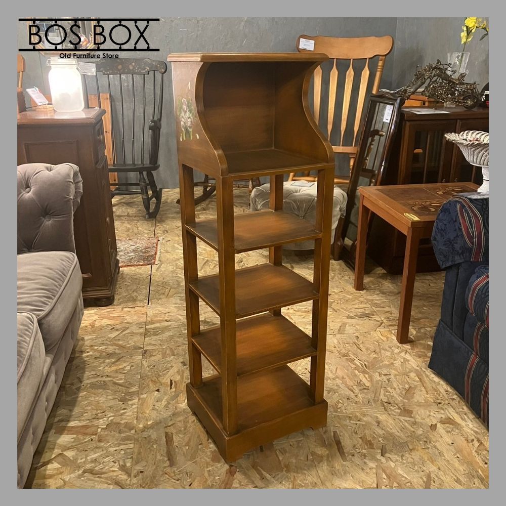 90783☆イギリス Turnidge ガラス キャビネット 木製 本棚 90783