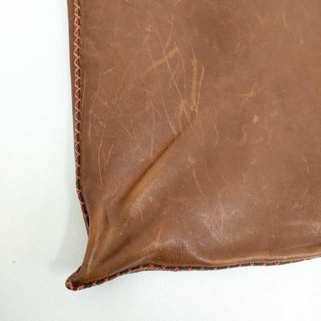 HENRY CUIR CANE刺繍 レザー ショルダーバッグ レディース