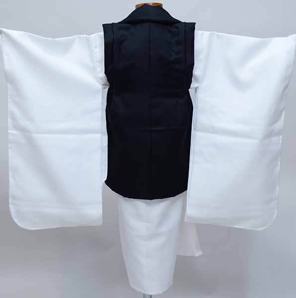 七五三 三歳 男児 被布着物フルセット 刺繍小紋柄 祝着 三才 3歳
