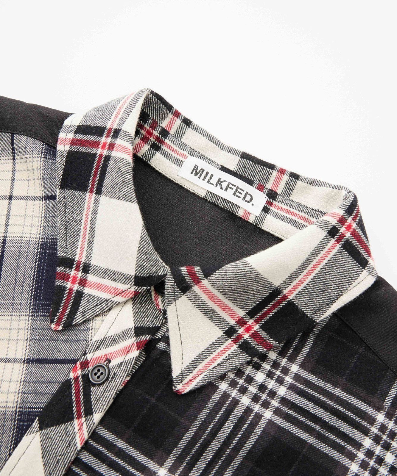 シャツ ブラウス ミルクフェド MILKFED レディース チェック柄 PLAID 