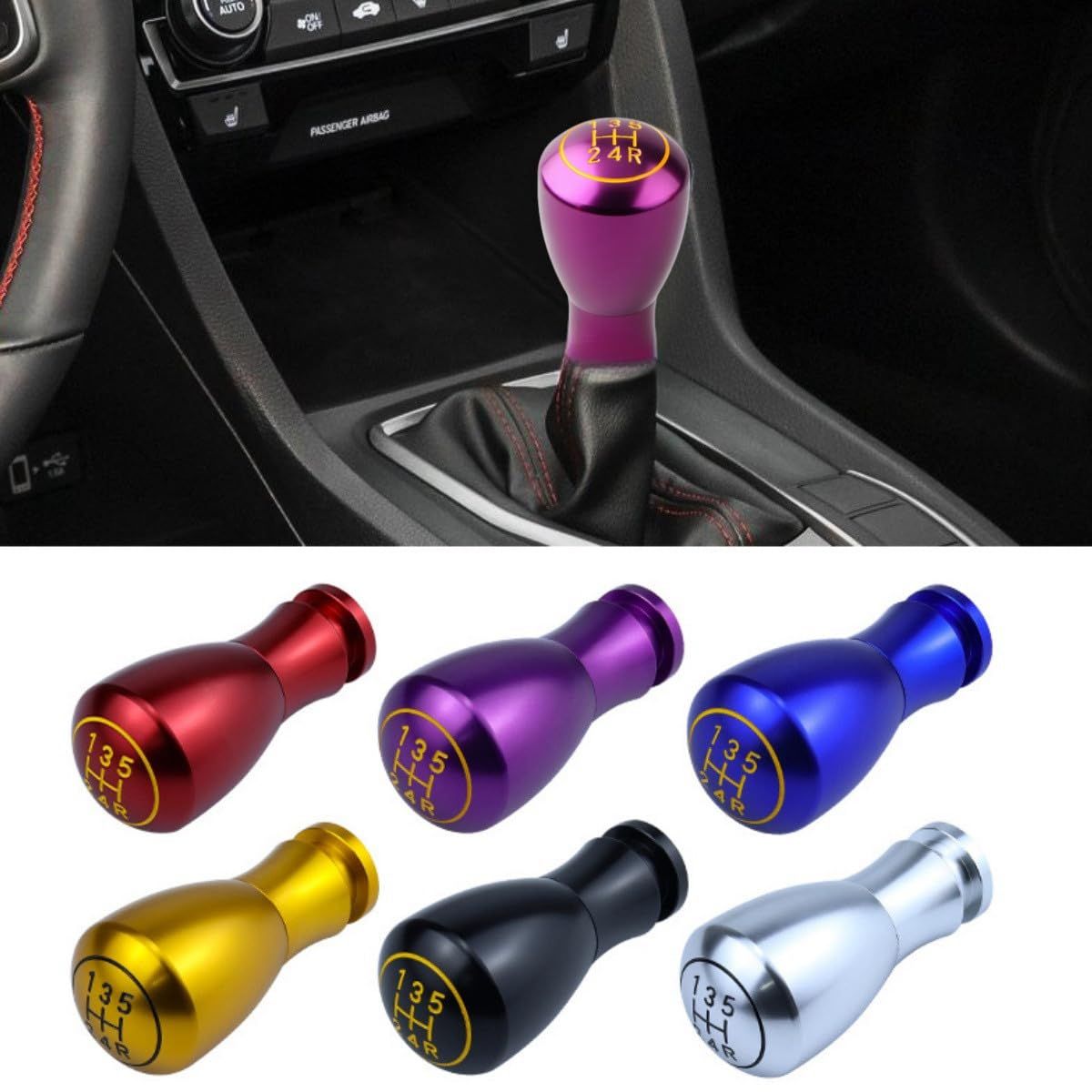 にも様5 シフトノブ mt 汎用型 シフトノブ 5速シフトノブ マニュアル車