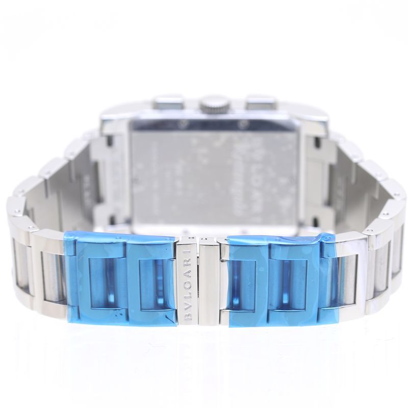 BVLGARI ブルガリ レッタンゴロ クロノグラフ RTC49WSSD RTC49S【磨き 