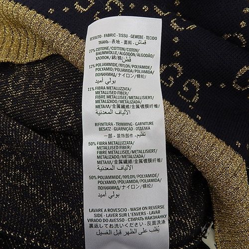 新規購入 GUCCI 黒金ロゴニット 半袖 トップス