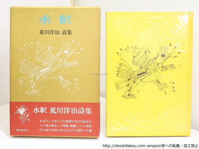 人気定番，限定SALE 水駅　初函帯/荒川洋治/書紀書林*32158 文学・小説