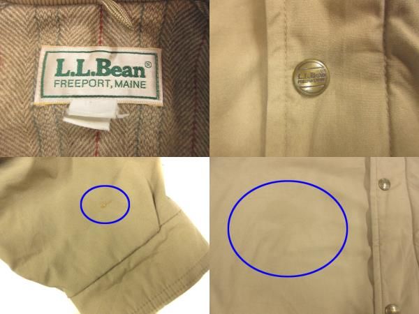 80s llbean ビンテージ エルエルビーン　ストームコート　ウール 古着 80s USA製 LL Bean 名作 チンスト ウール ライナー