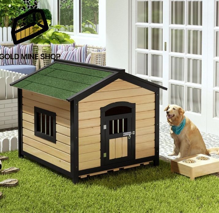 犬小屋 屋外用 中型犬 大型犬 ドッグハウス 休憩所 グリーン 持ってる 犬用ベッドマット 簡単組立 通気性 ハウス 犬用 ケージ 大型 犬 ハウ