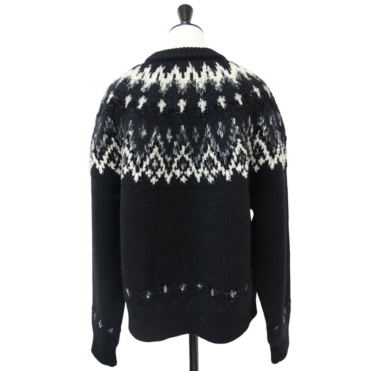 COOHEM　ノルディック柄ニット　ブラック　L COOHEM ノルディック柄ニット ブラック L COOHEM ノルディック柄ニット