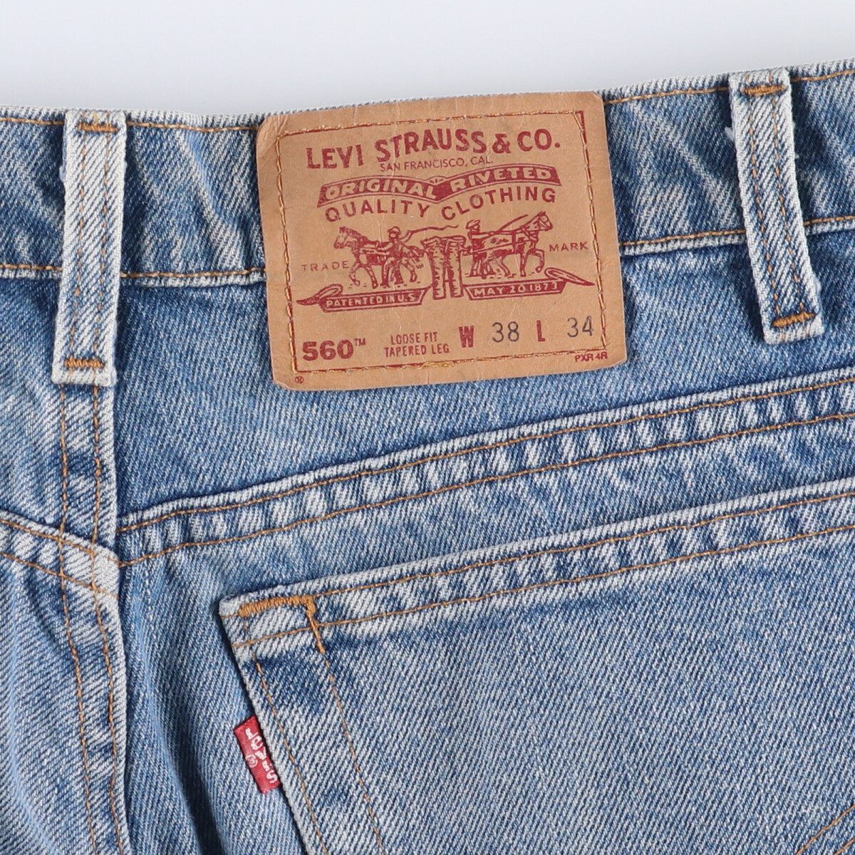 LEG テーパードデニムパンツ