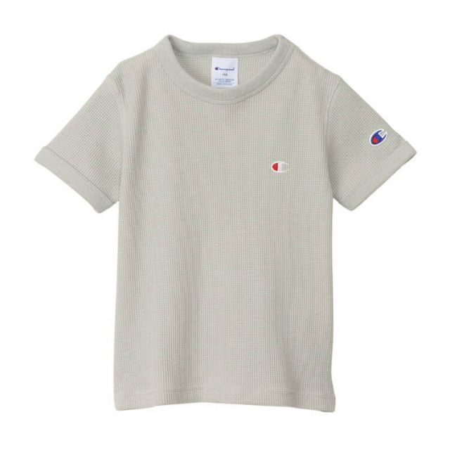 HANES ヘインズ SHORT SLEEVE モクベージュ 150サイズ CK-X301 781 | スポーツ 運動 服 衣類 ウエア ウェア トップス ショートスリーブ Tシャツ 半袖 着心地 ワッフル素材 刺繍 デザイン シンプル 刺繍 