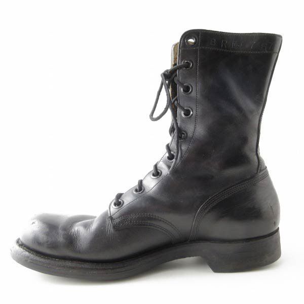 60s USA製 実物 米軍 9ホール コンバット ブーツ 黒 8R 26cm ブラック