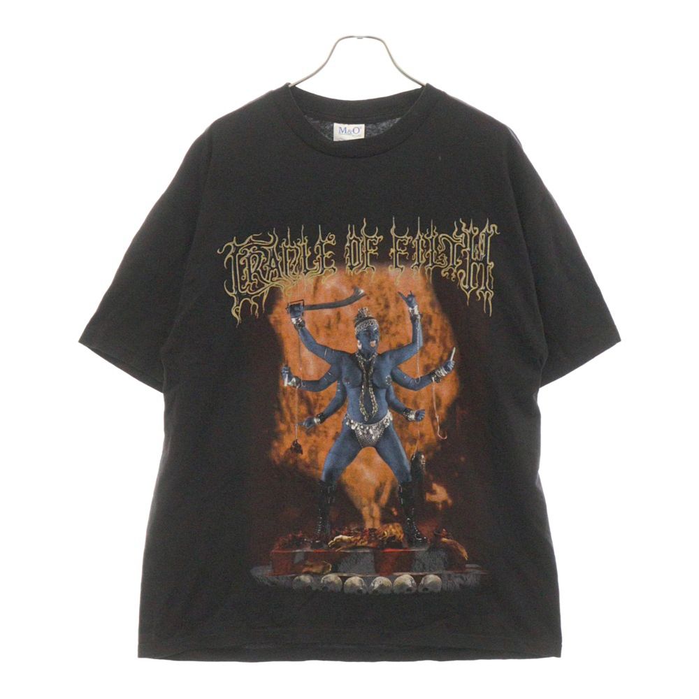 VINTAGE (ヴィンテージ) 00S クレイドルオブフィルス デストロイヤーオブワールド両面プリント 半袖Tシャツ カットソー ブラック