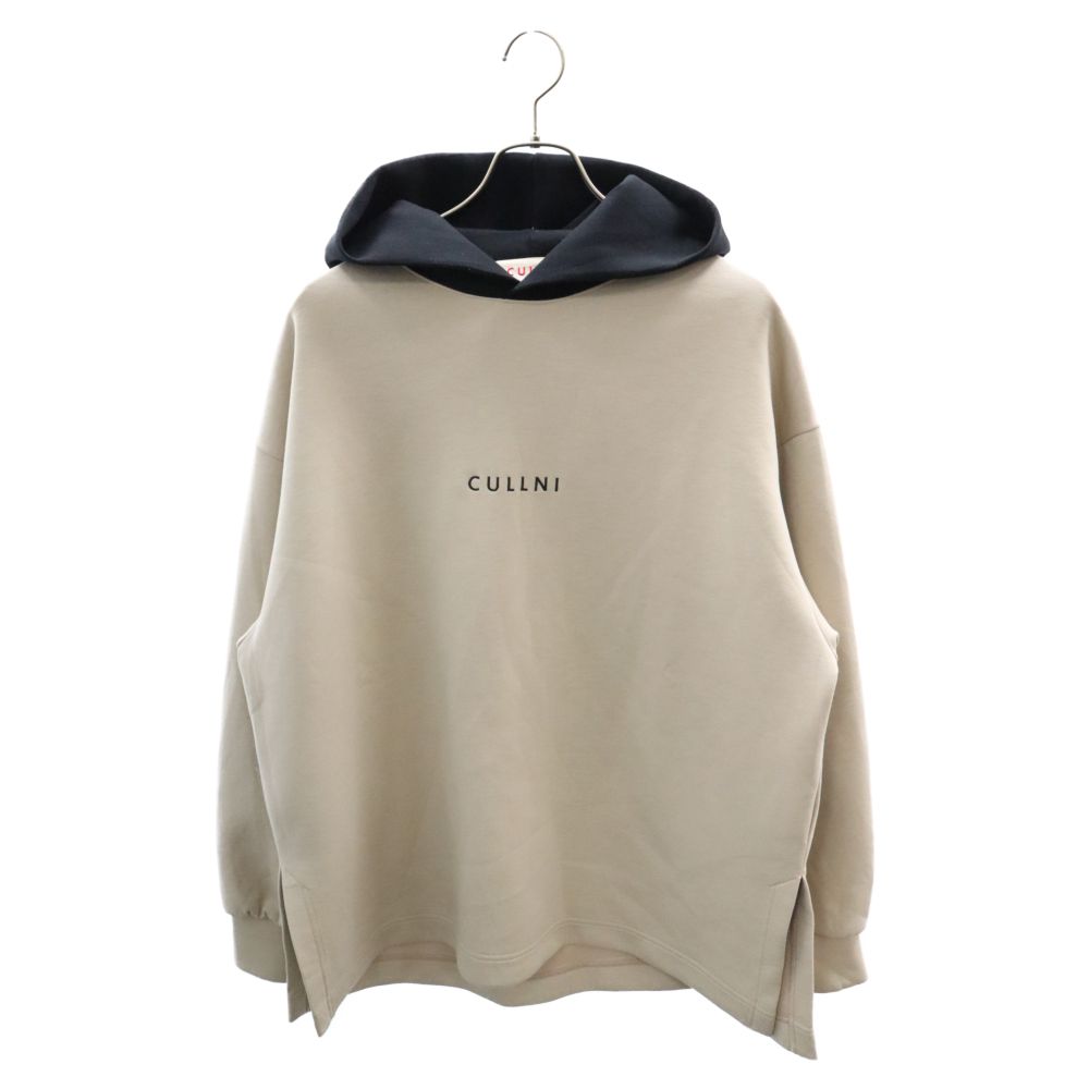 CULLINI (クルニ) 21SS LOGO HOODIE PARKER 2トーン ロゴ プルオーバー 