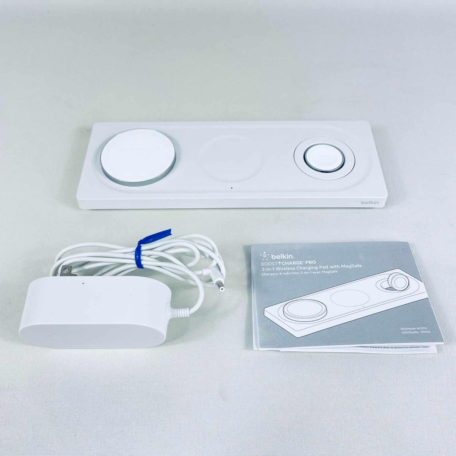 Belkin3 in 1 MagSafe充電器 最大15W高速充電 ホワイト WIZ016dqWH